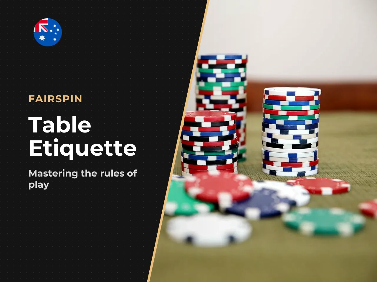 Chips and table etiquette. At a